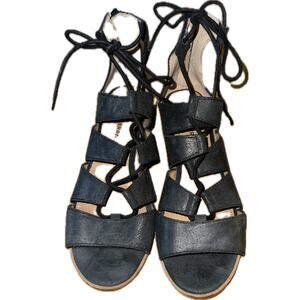 Lucky Brand Women's Black Gladiator Sandals Size 8.5‎ Summer Casual